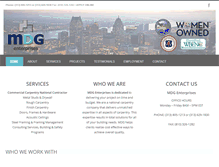 Tablet Screenshot of mdgcarpenters.com
